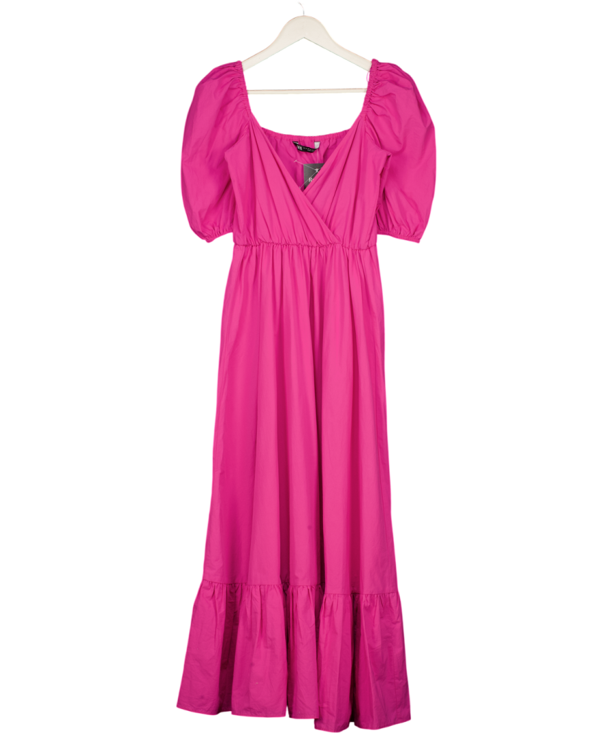 pink maxi dress zara Bright Cotton Poplin UK XS – Reliked Color:Noir Elegant Off-Shoulder Black Mini Get One Free Clearance Styles Front slit at the