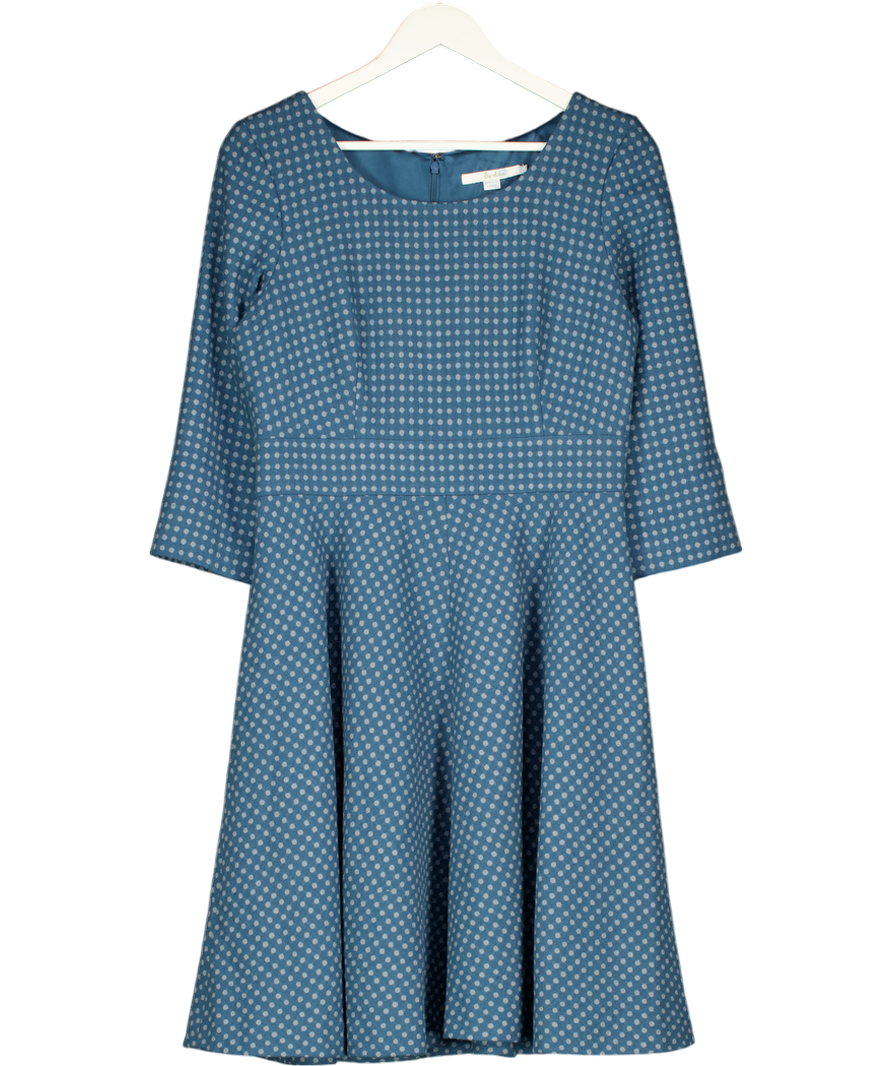 Boden Blue Kate Wool Knee Length Dress UK 12
