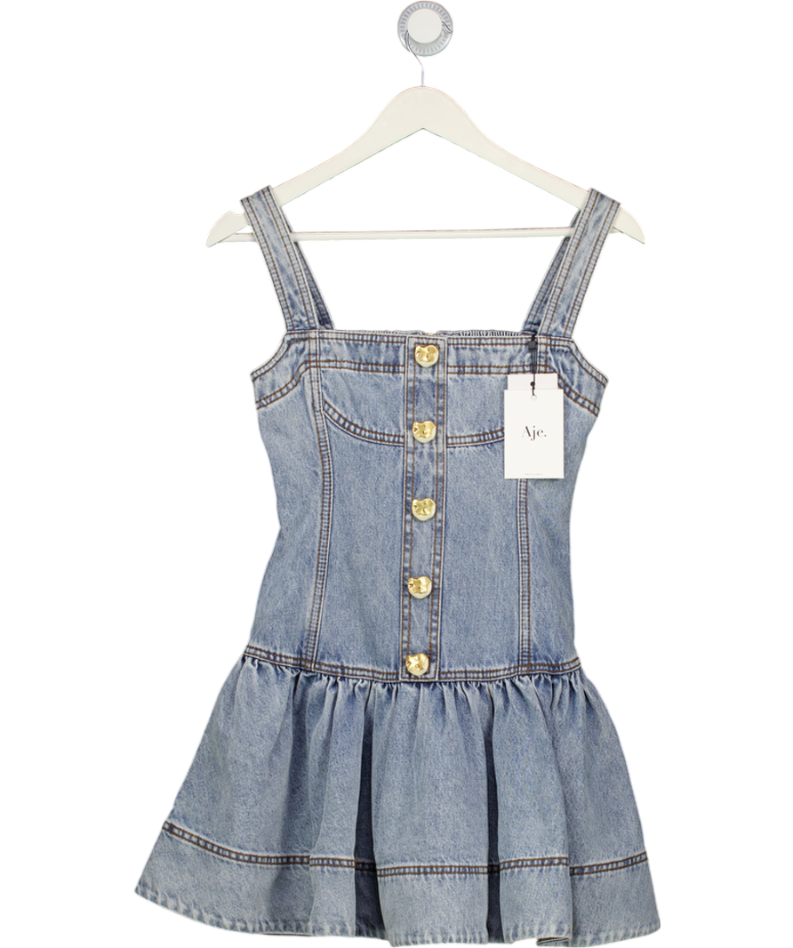 AJE. Blue Birch Denim Mini Dress UK 6 – Reliked