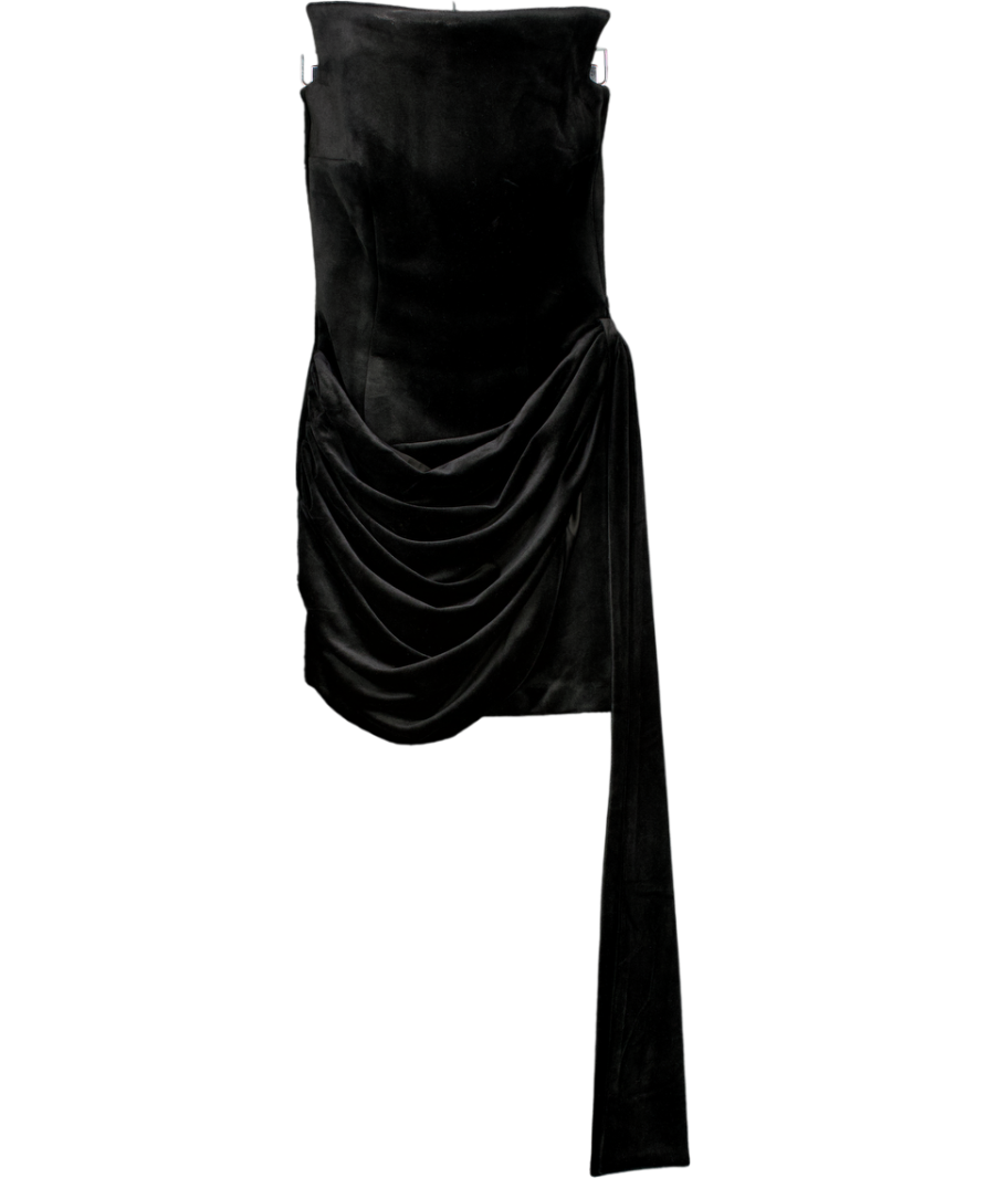 nadine merabi black mini dress Nadine Merabi Black Talia Mini Dress UK 8 – Reliked