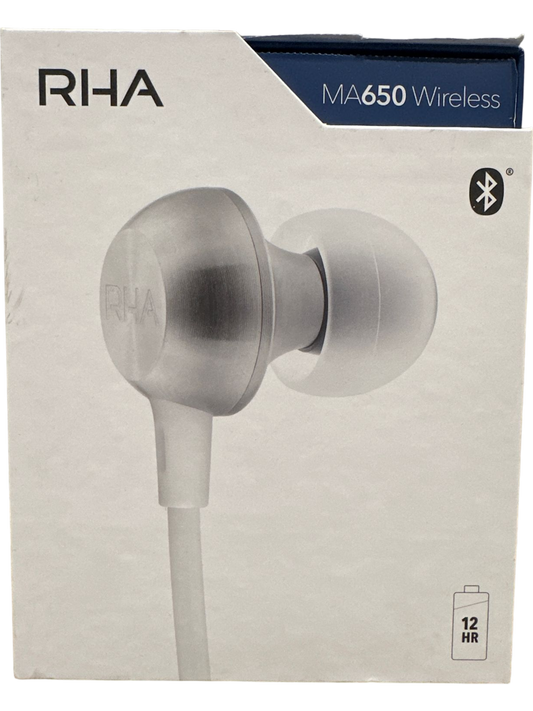 RHA White MA650 Wireless Bluetooth In-Ear Headphones