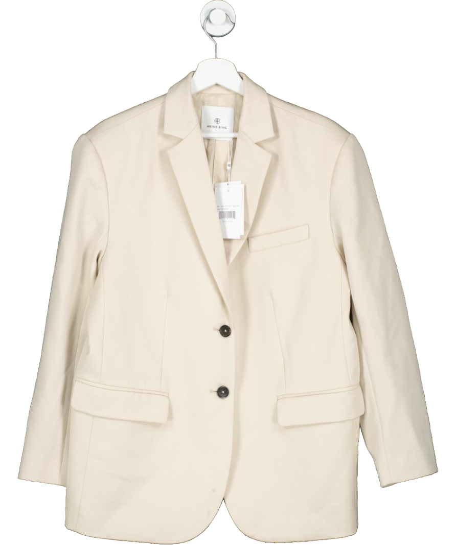 Anine Bing Cream Off White Blazer UK M Reliked