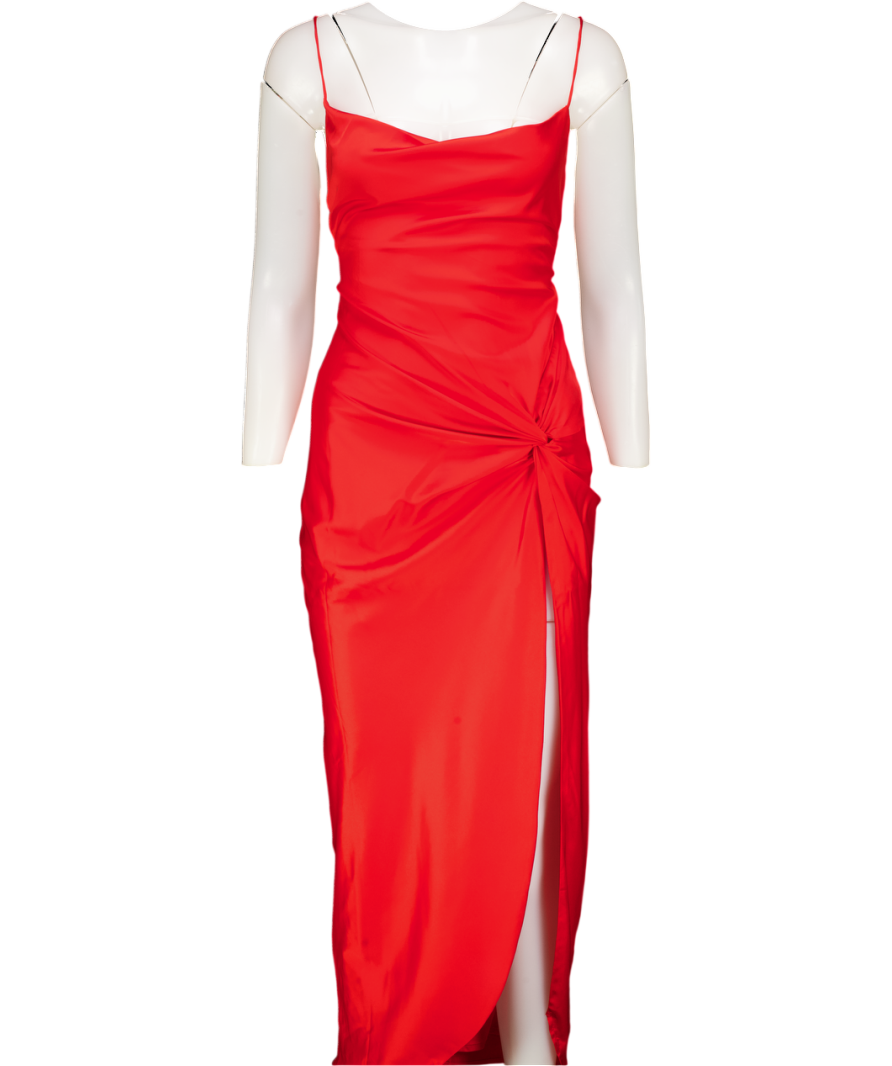 Babyboo Red Jaida Midi Dress UK S  Reliked