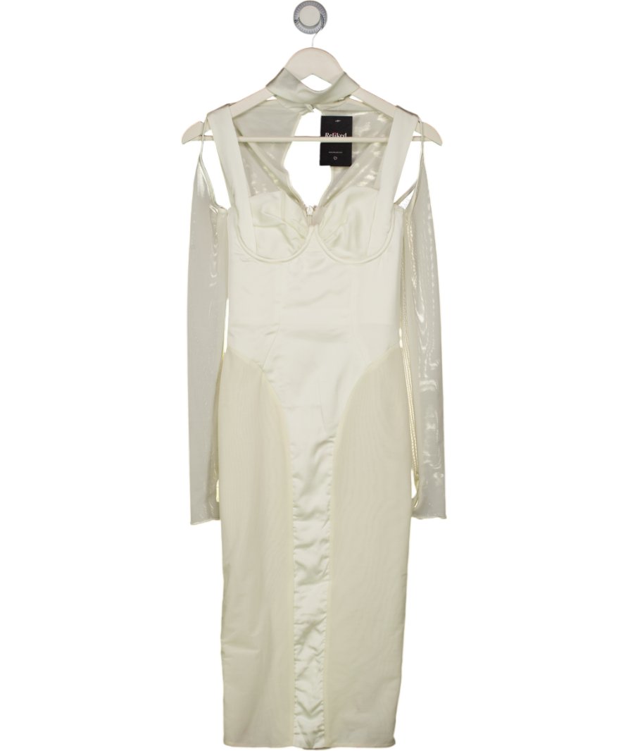 House of CB Cream Talika Ivory Corset Midi Dress UK XS – Reliked