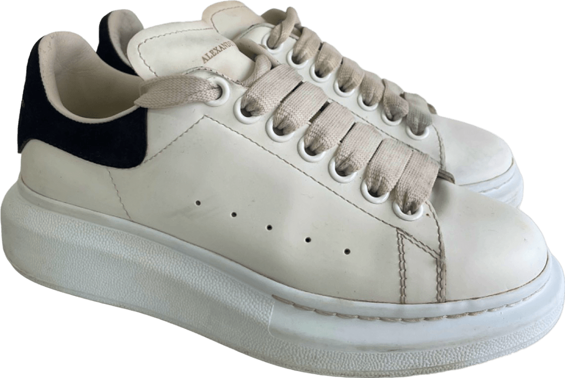 Alexander McQueen White/Black Oversized Sneakers EU 36 UK – Reliked