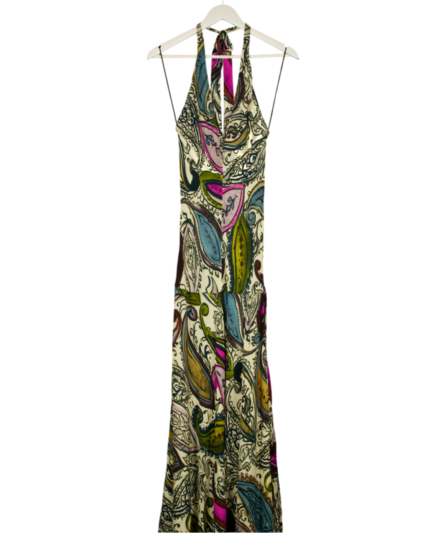 zara paisley maxi dress Multicoloured Printed Halter UK XS – Reliked rukavi do ispod lakta Size:2 XL hierarchy:Women>Dresses And Skirts>Dresses Vidhi Wadhwani - Denim