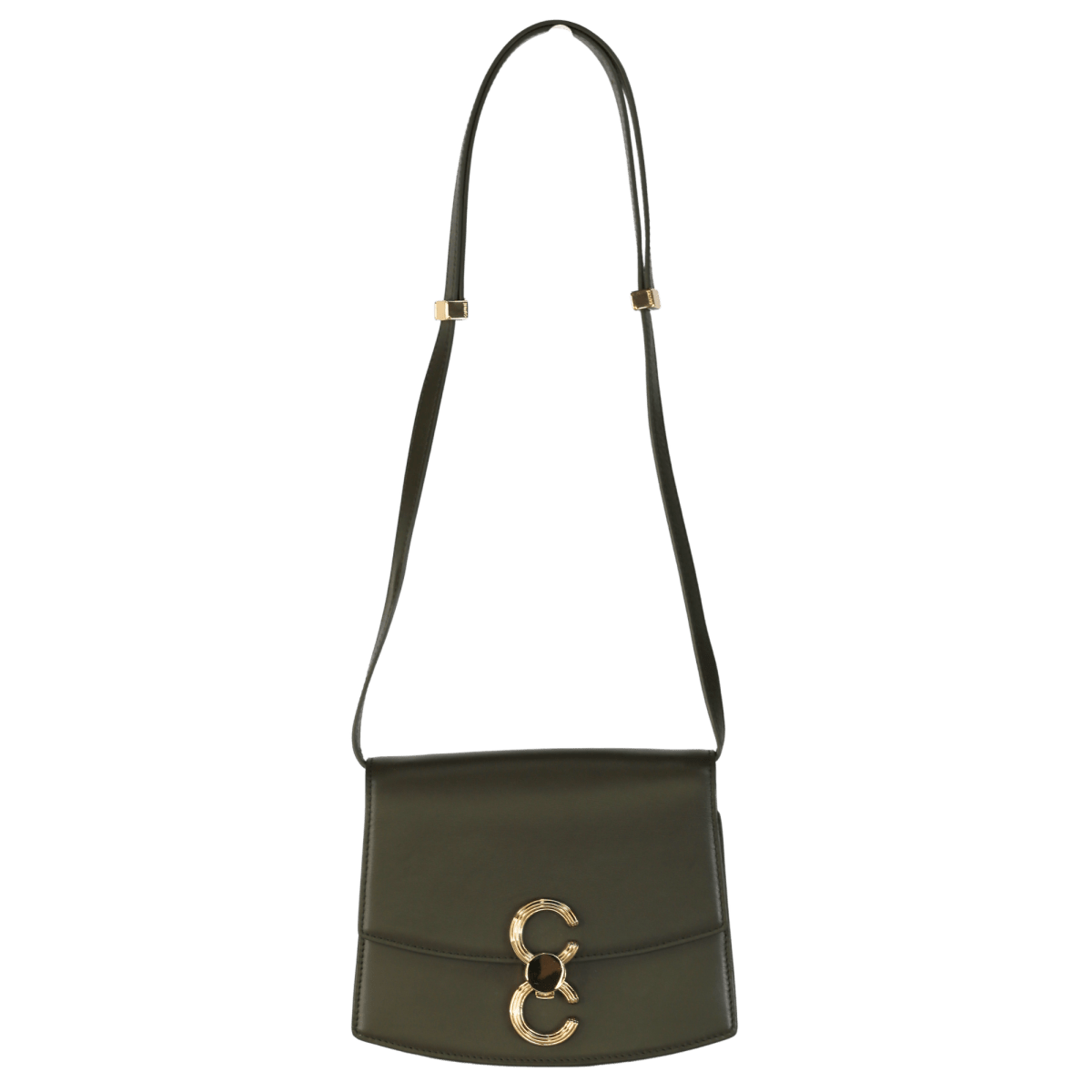 CAFUNÉ　Pendulum Bag　カフネ Cafune Green leather Pendulum Shoulder Bag - Reliked