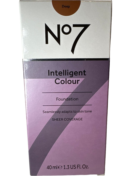 No7 Deep Intelligent Colour Foundation Seamless Skin Tone Adapt Sheer Coverage
