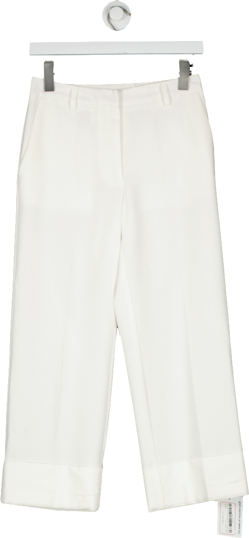 Xetra White Trousers With Turn Up UK 10