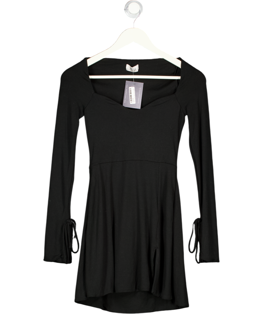 Oh Polly Black Amryn Long Sleeve A-line Mini Dress UK 8 – Reliked
