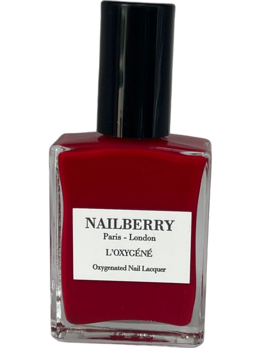 Nailberry Red Oxygenated Nail Lacquer Vegan Nail Polish