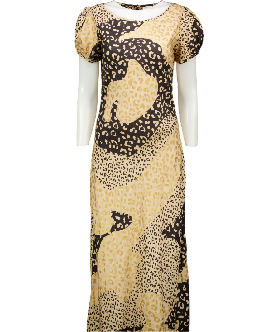 knee length dresses for ladies Marlice Silk Midi Dress in Black main image 0