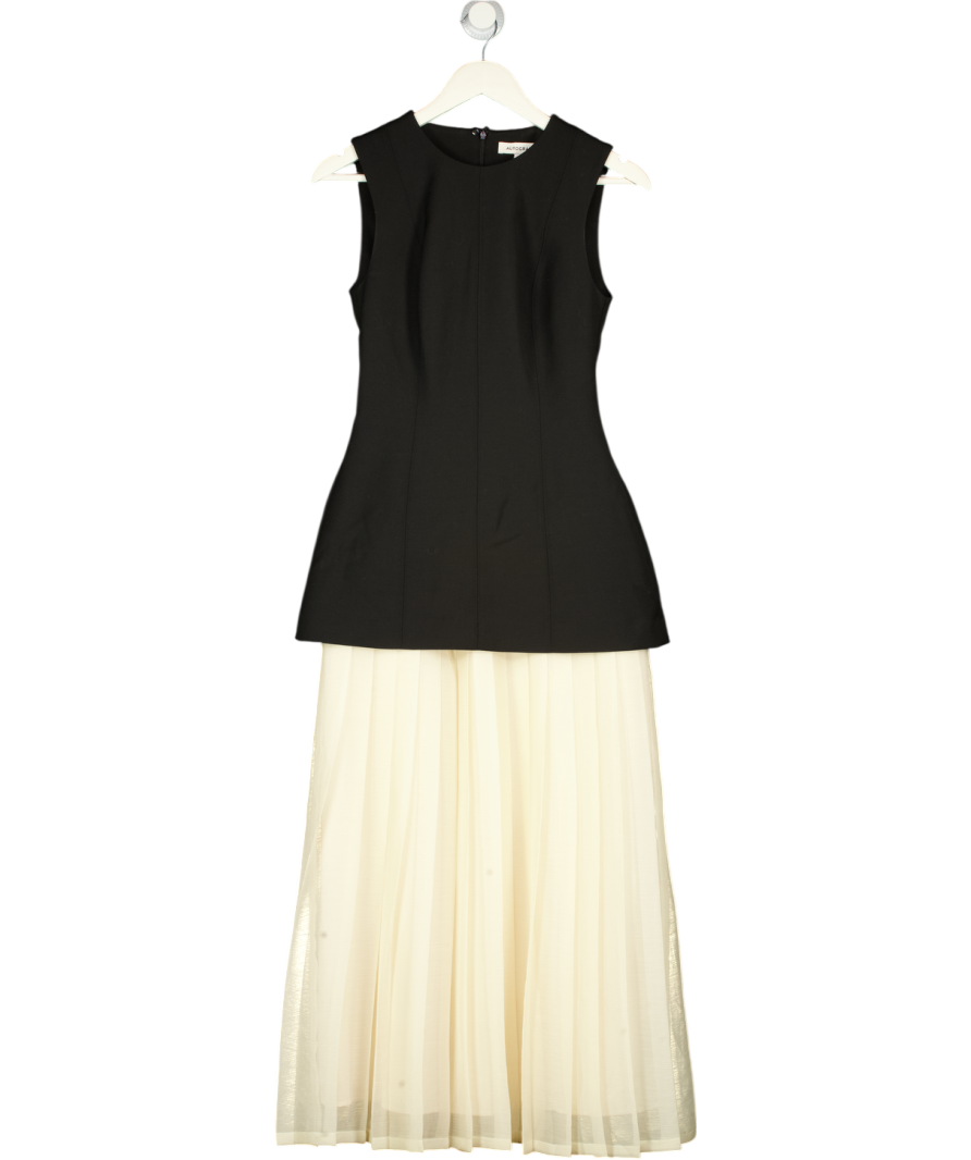 autograph black dress M&S Wool Blend Layered Midaxi UK 6 Butterfly