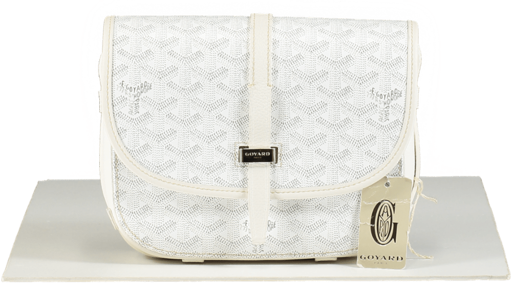 Goyard Goyardine Belvedere II White Pm Messenger Bag – Reliked