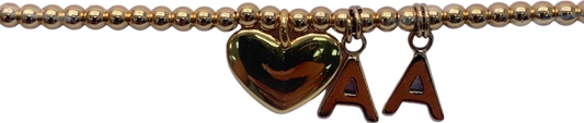 Joma Jewellery Gold Heart Charm Bracelet UK One Size
