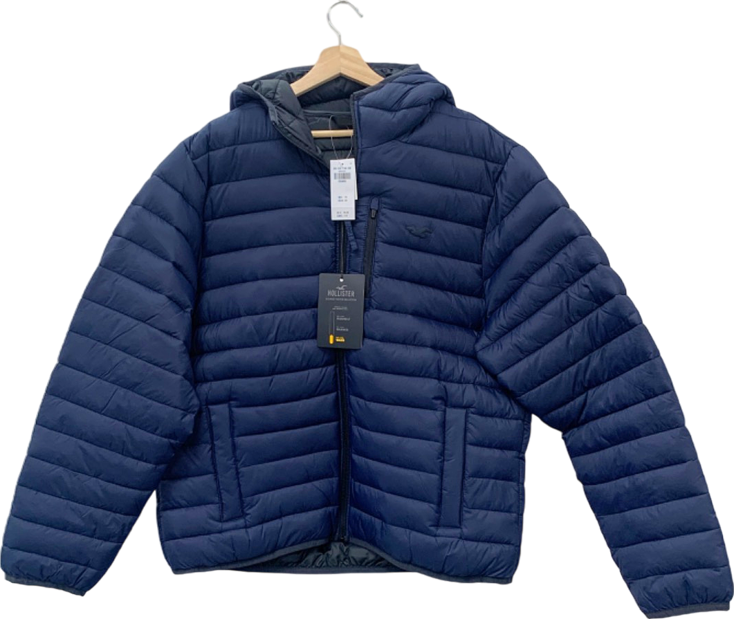 Hollister Navy Ultimate Puffer Jacket XXL Reliked