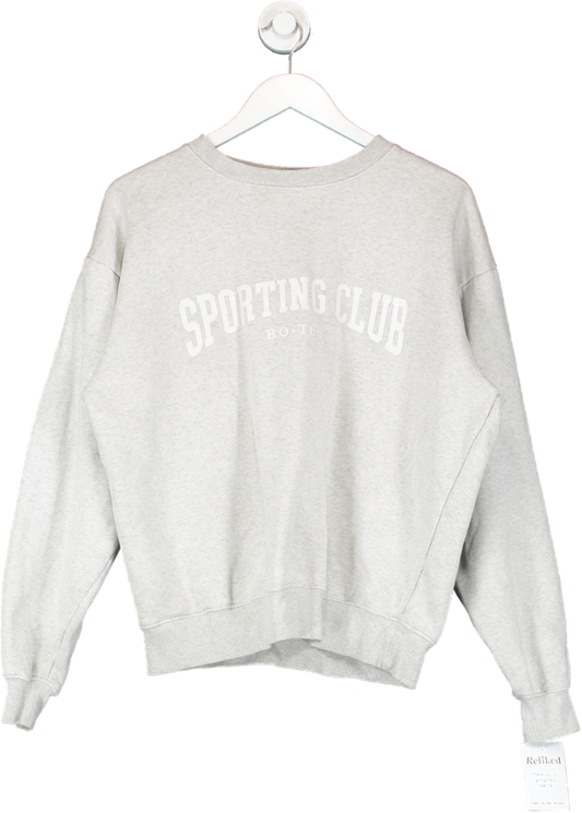 Bo + Tee Grey Origin Oversized Sweatshirt Sporting Club UK M