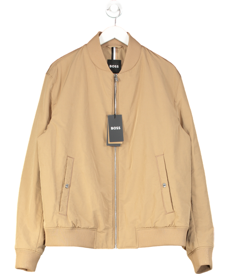 BOSS Beige Water-repellent Comber Bomber Jacket Sz54 UK L/XL – Reliked