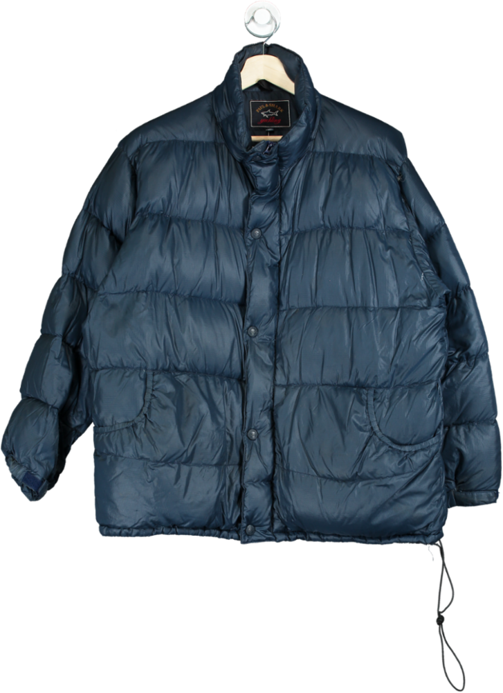 Paul Shark Navy Down filled puffer Jacket UK XXL