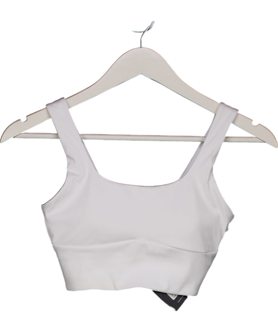 gymshark White Longline Sports Bra UK XS – Reliked