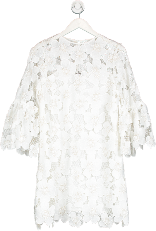 Mint Velvet White Floral Lace Mini Dress BNWT UK 10
