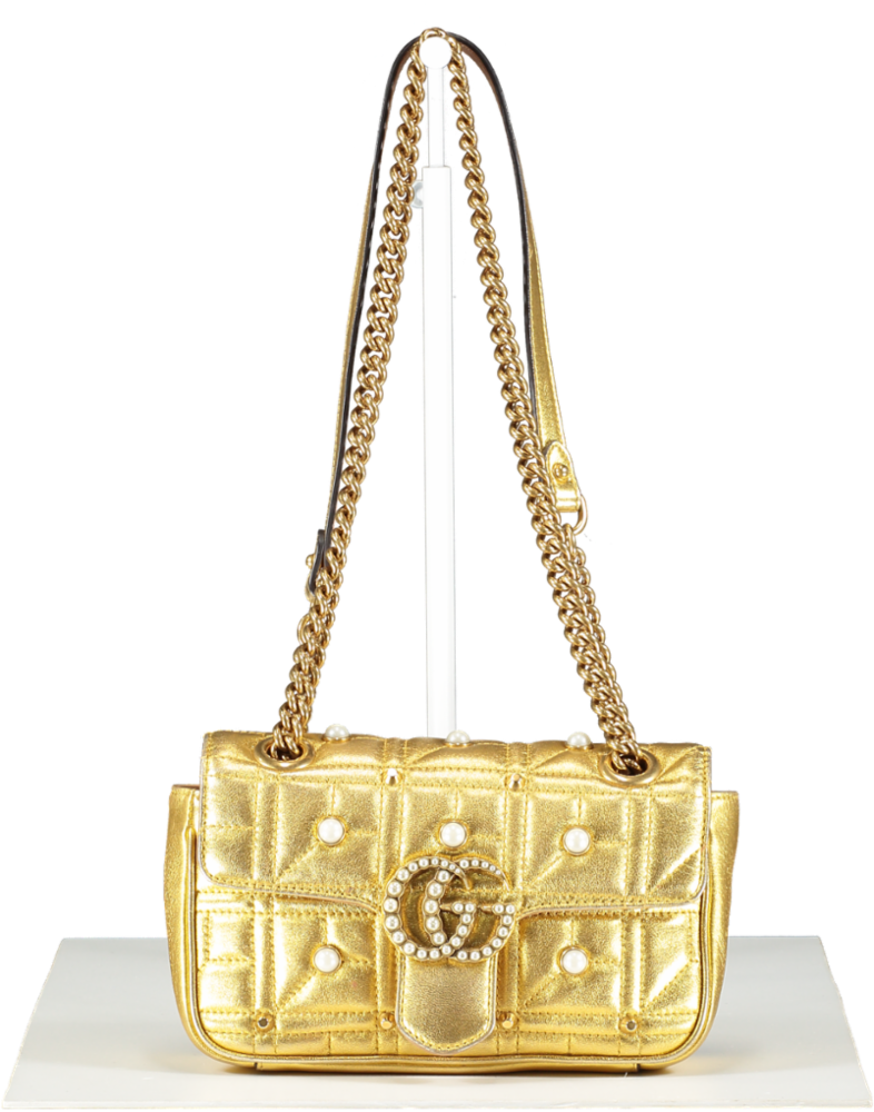 Gucci fashion shoulder bag gold chain