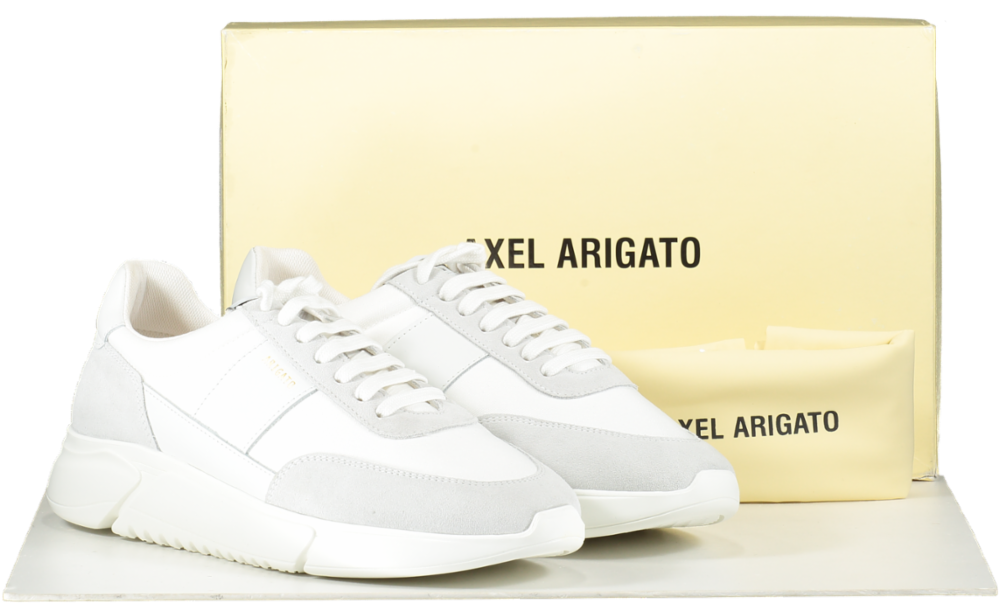 AXEL ARIGATO White Genesis Vintage Runner Sneakers BNIB UK 11 EU