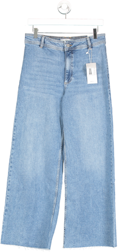 MANGO Blue Catherin Culotte High Rise Jeans BNWT UK 12