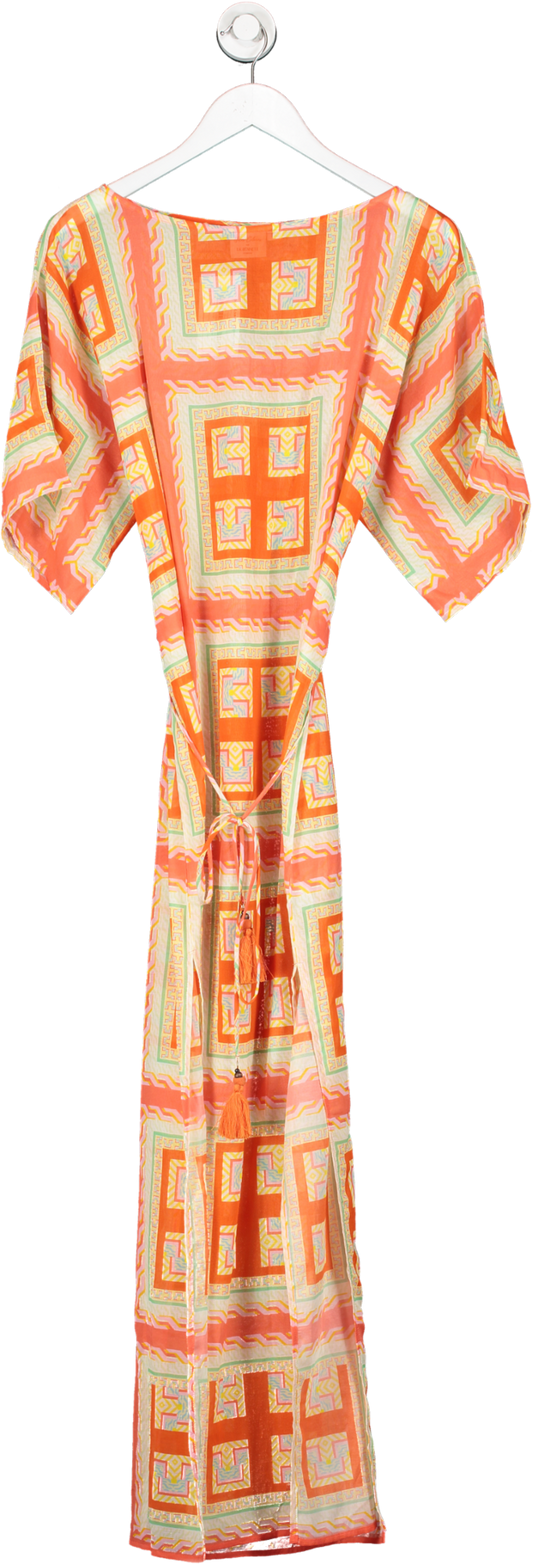 LK Bennett Multicoloured Isabella Geometric Print Column Dress UK S