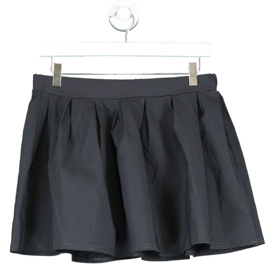 boohoo Black Pleated Mini Skirt UK 14
