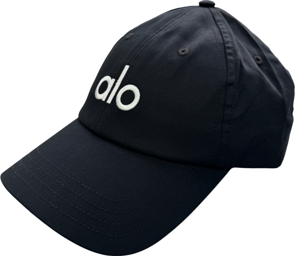 alo yoga Black / White Performance Off-duty Cap One Size - Reliked