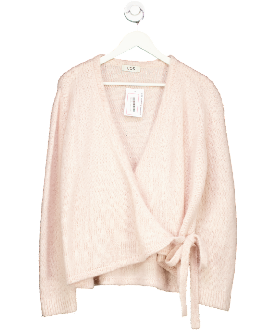 cos Pink Wool Blend Wrap Cardigan UK M – Reliked