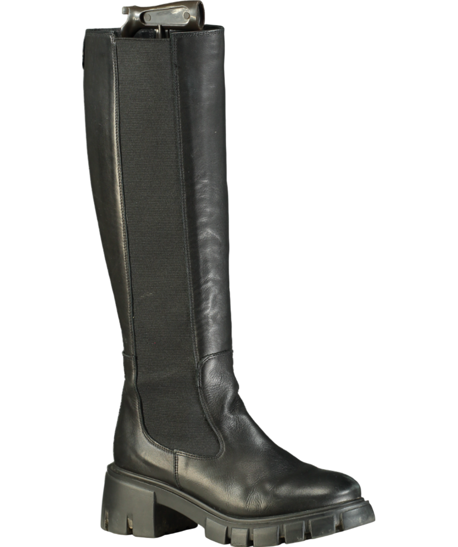 Russell Bromley Black City Hi Round Toe Chelsea Boots UK 5 EU 38 Reliked