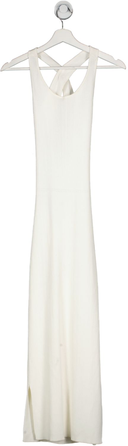 SIR Cream Ribbed Maxi Dress UK XS/S