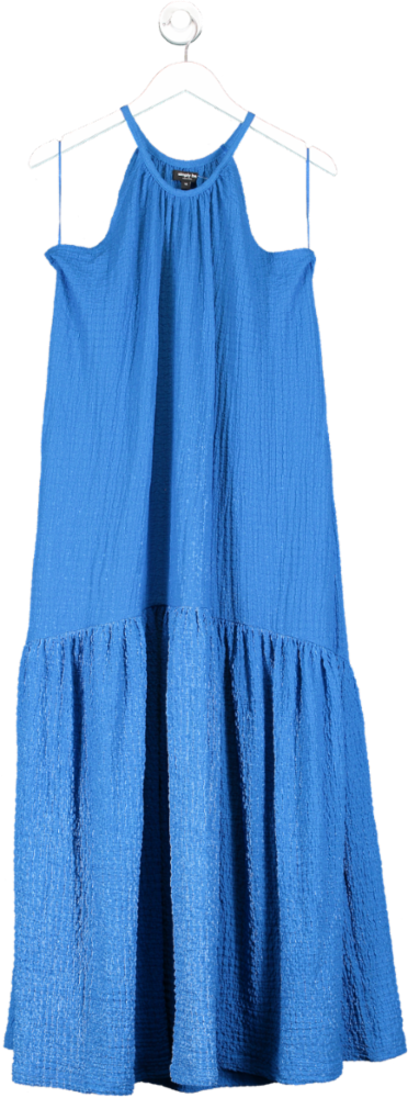 SimplyBe Blue Textured Maxi Dress UK 16