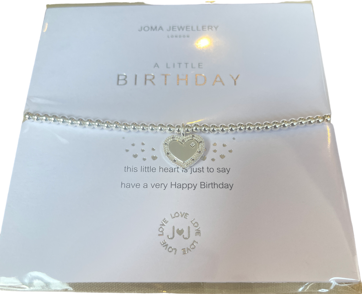 Joma Jewellery Silver A Little 'Birthday' Bracelet One Size