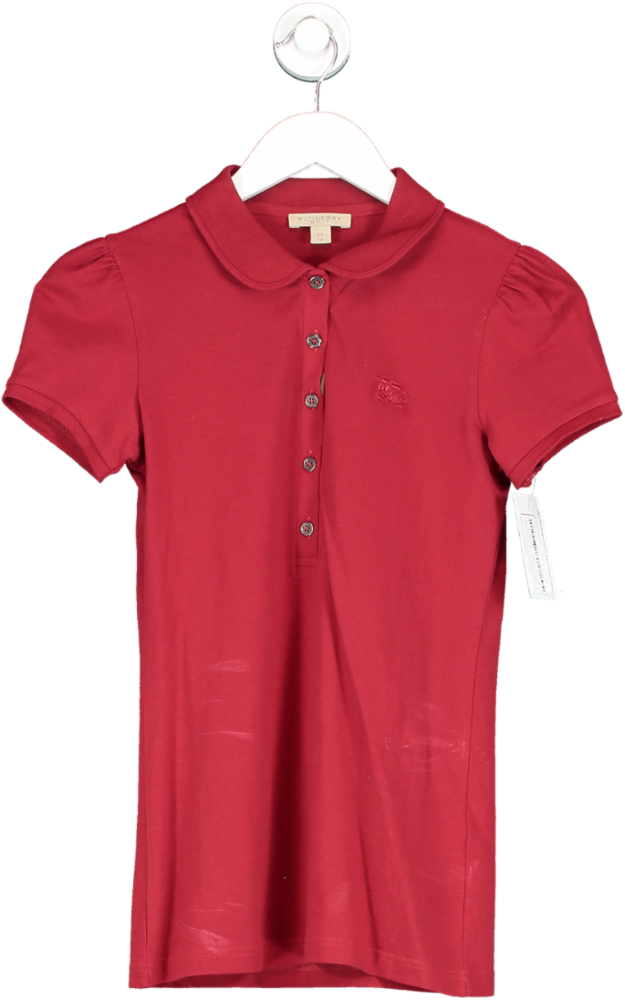 Burberry Red Polo Shirt UK XS