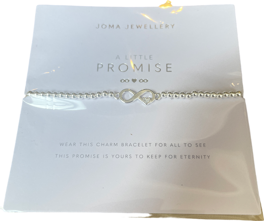 Joma Jewellery Silver A Little 'Promise' Bracelet One Size
