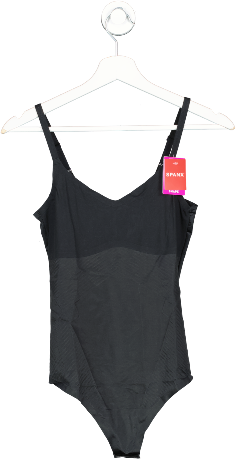 Spanx Black Cami Thong Bodysuit UK S – Reliked