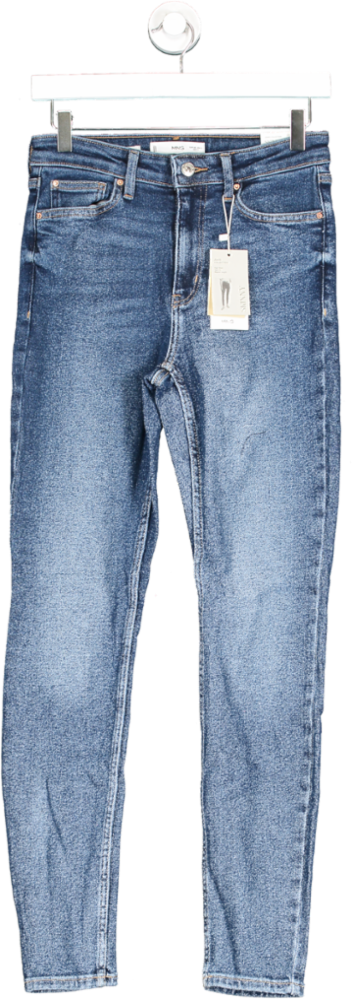 MANGO Blue High Rise Skinny Jeans BNWT UK 10