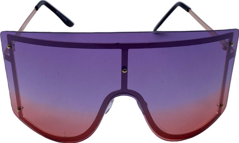Purple Oversized Sky Ombre Sunglasses One Size