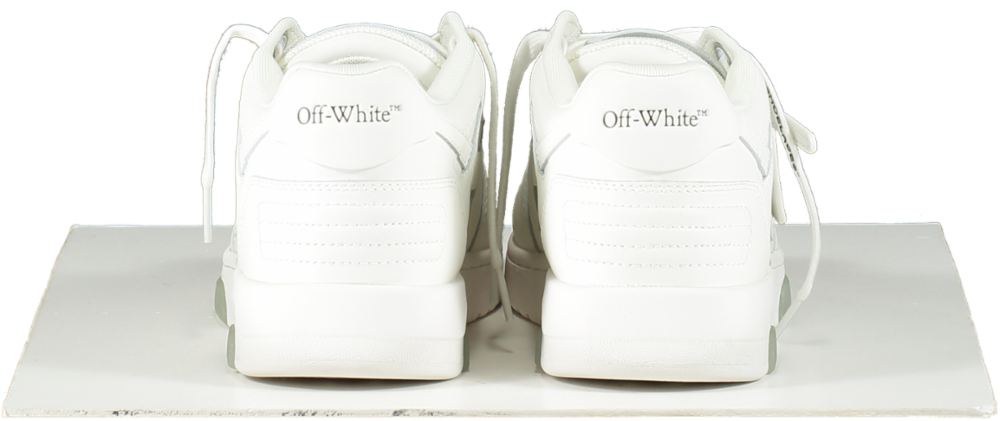 Off-White C/O Virgil Abloh White Out Of Office Logo-embroidered Leather Low-top Trainers BNIB UK 6 EU 39 👠