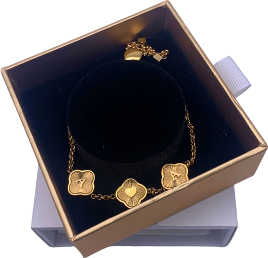 Abbott Lyon Gold Flower Charm Bracelet