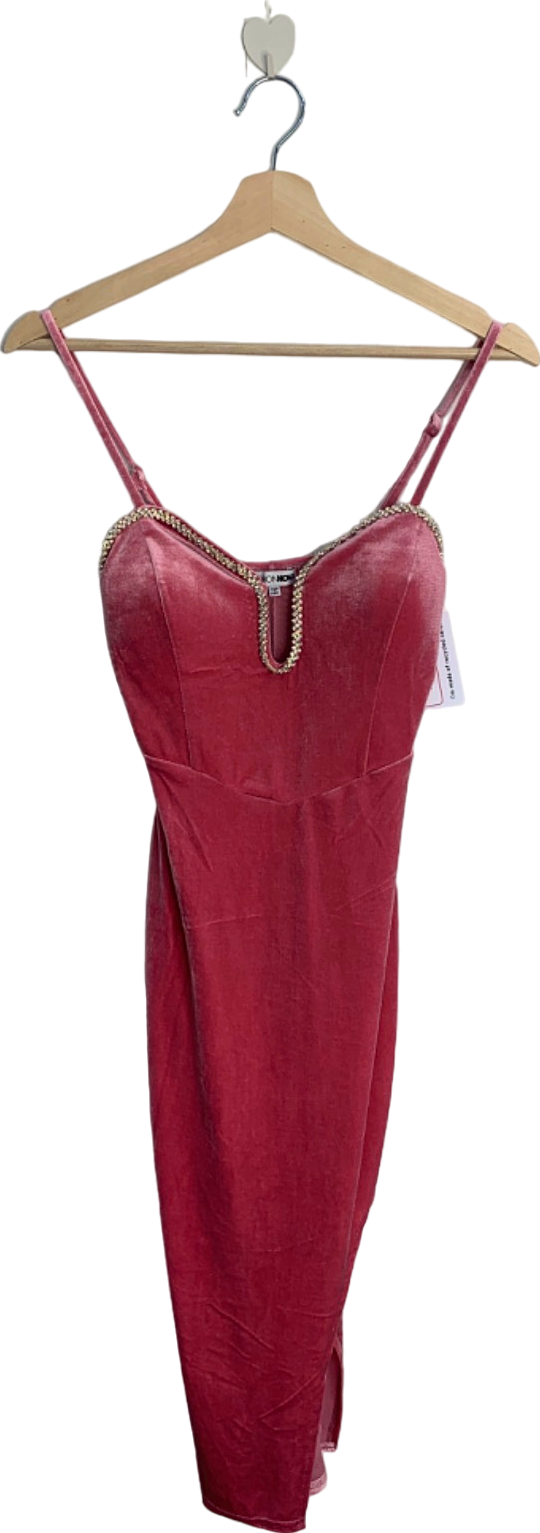 Fashion nova red velvet dress deals