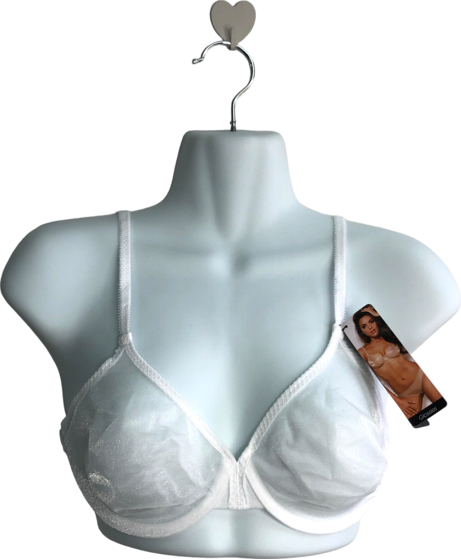 Gossard White Glossies Sheer Bra 30d And Brief UK XS Reliked