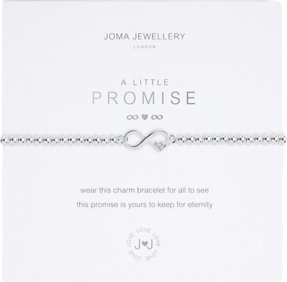Joma Jewellery Silver A Little 'Promise' Bracelet One Size
