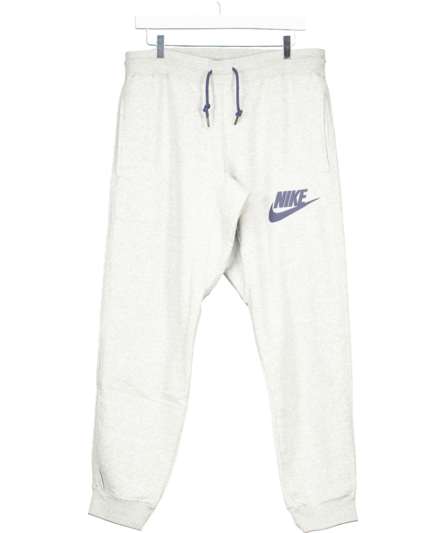 Nike Air Grey Fleece Logo Track Pants 727369 UK L – Reliked