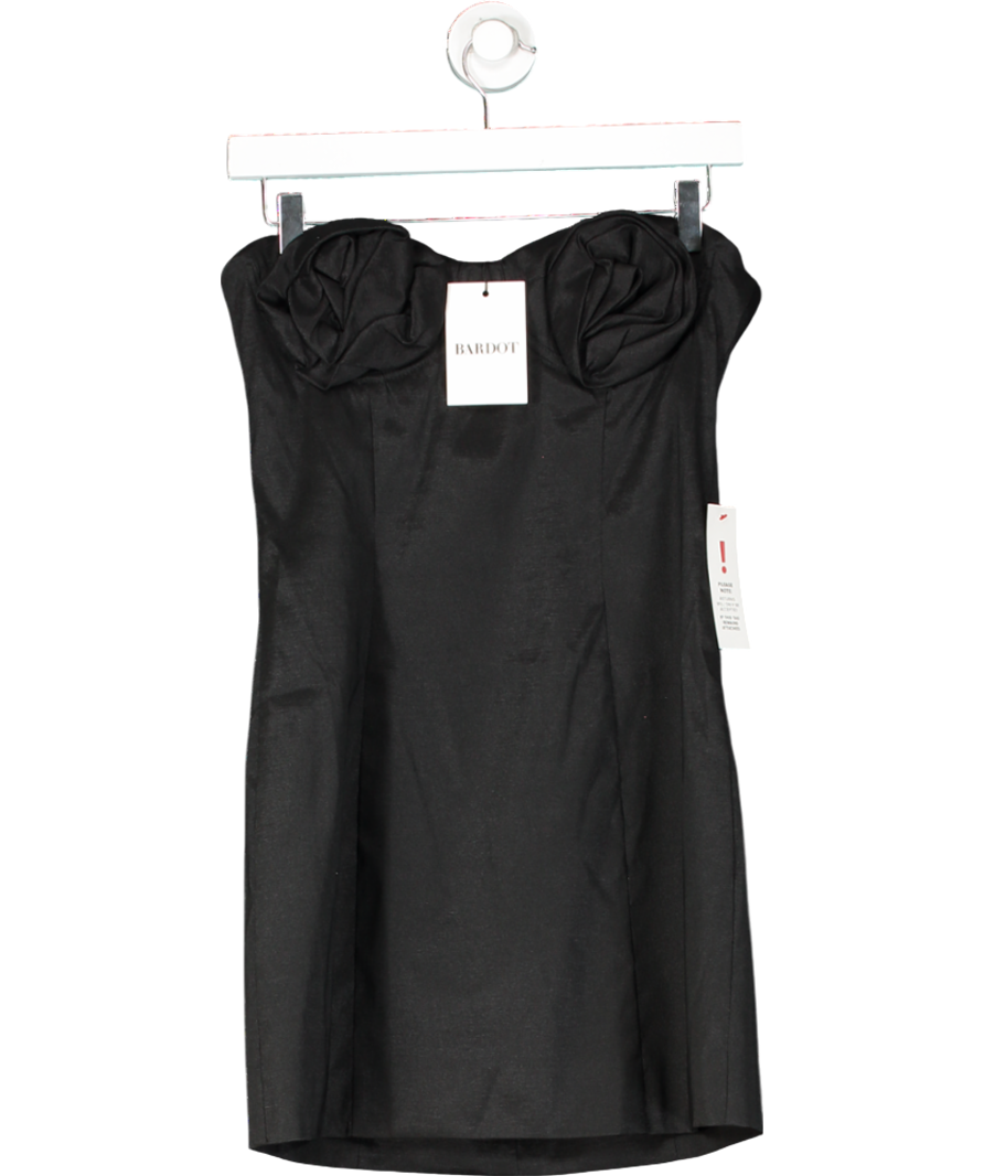 brixton mini dress Bardot Black Brixton Strapless Mini Dress UK 10