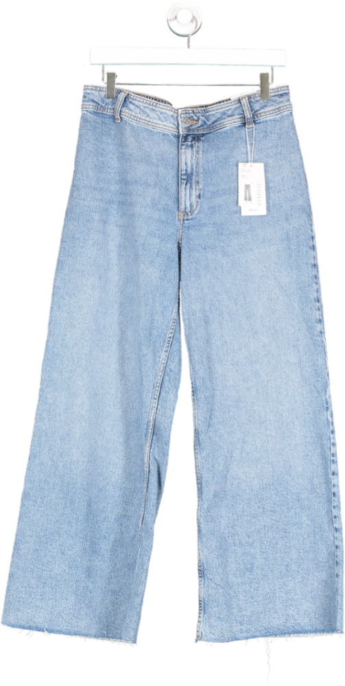 MANGO Blue Catherine Culotte High Rise Jeans BNWT UK 14