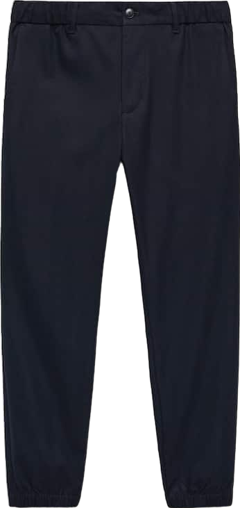 MANGO Blue Slim-fit Jogger Trousers With Drawstring BNWT W32